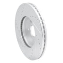 R1 13-22 Buick Encore Front Right Drilled & Slotted Silver Brake Rotor