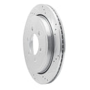 R1 02-06 Ford Expedition Rear Right Drilled & Slotted Silver Brake Rotor