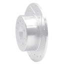 R1 61-91 Mercedes-Benz 220D Rear Right Drilled & Slotted Silver Brake Rotor