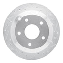 R1 05-06 Pontiac GTO Front & Rear Drilled & Slotted Silver Brake Rotor Set