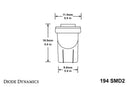 Diode Dynamics 194 LED Bulb SMD2 LED - Cool - White (Pair)