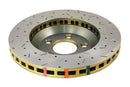 DBA 05-10 Mustang GT/ 11+ V6 Front Drilled & Slotted 4000 Series Rotor