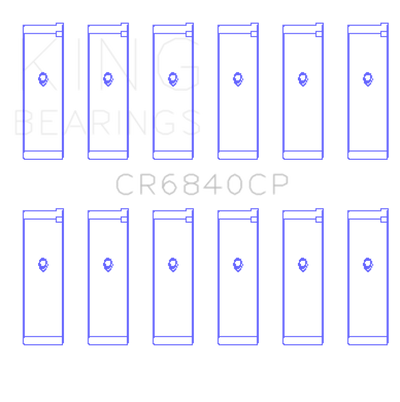 King Engine Bearings 05-12 Nissan VQ40DE V6 4L (Size 0.25) Rod Bearing Set