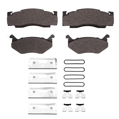 DFC 73-89 Chrysler Imperial Rear/Front 5000 Advanced Semi Metallic Brake Pads and Hardware Kit