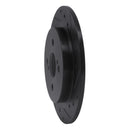 R1 12-18 Toyota Yaris (USA/Canada) Rear Right Drilled & Slotted Black Brake Rotor