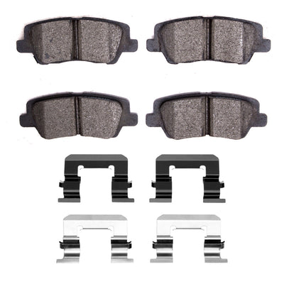 DFC 13-19 Cadillac ATS Rear 5000 Advanced Low Metallic Brake Pads and Hardware Kit