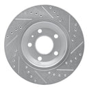 R1 04-09 Audi S4 Front & Rear Drilled & Slotted Silver Brake Rotor Set