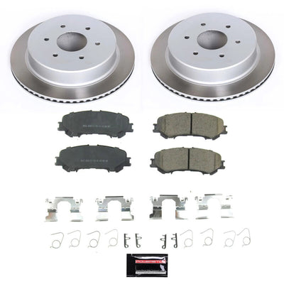 Power Stop 17-22 Nissan TITAN Front and Rear Semi-Coated Rotor Kit
