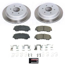 Power Stop 17-22 Nissan TITAN Front and Rear Semi-Coated Rotor Kit