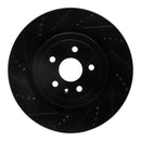 R1 10-15 Chevrolet Camaro Front & Rear Drilled & Slotted Black Brake Rotor Set