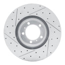R1 10-24 Audi RS E-Tron Gt Right Front Drilled & Slotted Geo-Carbon Rotor