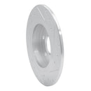 R1 14-20 Infiniti QX30 Rear Left Drilled & Slotted Silver Brake Rotor