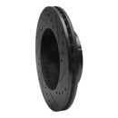 R1 95-97 Ford Crown Victoria Front Left Drilled & Slotted Black Brake Rotor