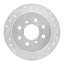 R1 88-91 Honda Accord Front & Rear Drilled & Slotted Silver Brake Rotor Set