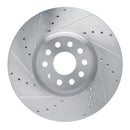 R1 18-25 Volkswagen Atlas Front & Rear Drilled & Slotted Silver Brake Rotor Set