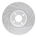 R1 18-22 Ford Ecosport Front Left Drilled & Slotted Silver Brake Rotor
