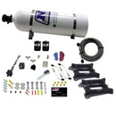 Nitrous Express Dual Holley/Gasoline Nitrous Kit (100-500HP) w/15lb Bottle