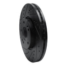 R1 12-16 Kia Sportage (USA/Canada) Front Left Drilled & Slotted Black Brake Rotor