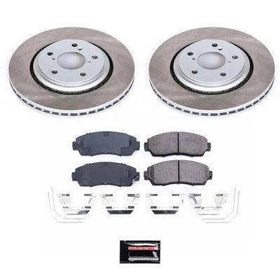 Power Stop 15-17 Honda Odyssey Front and Rear Semi-Coated Rotor Kit