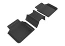 3D MAXpider 2016-2020 BMW 7 Series Kagu 1st & 2nd Row Floormats - Black