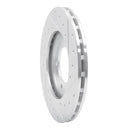 R1 79-83 Toyota Pickup Front Left Drilled & Slotted Silver Brake Rotor