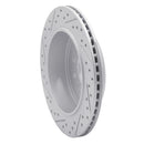 R1 03-11 Lincoln Town Car Rear Right Drilled & Slotted Geo-Carbon Rotor
