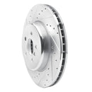 R1 17-25 BMW X5 Front & Rear Drilled & Slotted Silver Brake Rotor Set