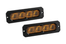 Diode Dynamics SS6 Max Yellow Flood Flush ABL (pair) 3000K