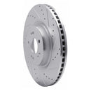 R1 18-20 Genesis G80 Front & Rear Drilled & Slotted Silver Brake Rotor Set