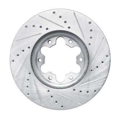 R1 20-25 Ford Transit-150 Front Left Drilled & Slotted Silver Brake Rotor