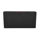 DS18 Dual 10in Shallow Enclosure w/ Subwoofer 350 Watts RMS Sealed Black Carpet Amplified