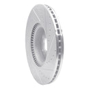R1 07-09 Mercedes-Benz GL320 Front Left Drilled & Slotted Silver Brake Rotor