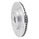 R1 92-06 Lexus ES300 Front Left Drilled & Slotted Silver Brake Rotor