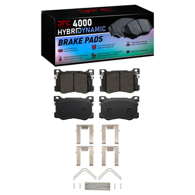 DFC 18-20 Genesis G80 Front Geospec Rotors w/4000 HybriDynamic Brake Pads w/Hardware