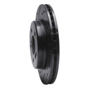 R1 92-95 Mercedes-Benz E420 Rear Left Drilled & Slotted Black Brake Rotor