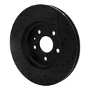 R1 10-25 Buick Allure Front Drilled & Slotted Black Brake Rotor Set