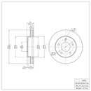 DFC 83-96 Buick Reatta Front GeoSPEC Coated Rotor