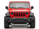 Raxiom 18-23 Jeep Wrangler JL Axial Series 9-In Angel Eye LED Headlights- Black Housing (Clear Lens)