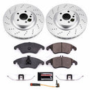 Power Stop 2018 Mercedes-Benz SLC300 Front & Rear Z23 Evolution Sport Coated Brake Kit