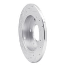 R1 86-92 Buick Riviera Rear Drilled & Slotted Silver Brake Rotor Set