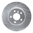 R1 11-16 BMW 528i Front & Rear Drilled & Slotted Silver Brake Rotor Set