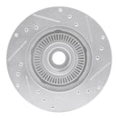 R1 95-97 Ford Ranger (USA/Canada) Front Left Drilled & Slotted Silver Brake Rotor