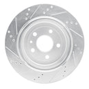 R1 14-19 Chevrolet Corvette Front & Rear Drilled & Slotted Silver Brake Rotor Set
