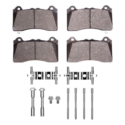 DFC 16-18 Ford Focus Front & Rear Drill/Slot Geoperf Rotors 5000 Advanced Brake Pads w/Hardware