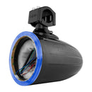 DS18 Marine And Powersports Towers 6.5in RGB LED Lights Black Carbon Fiber Speakers Not Included
