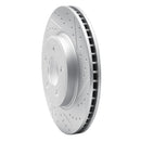 R1 05-15 Toyota Tacoma Front Right Drilled & Slotted Geo-Carbon Rotor