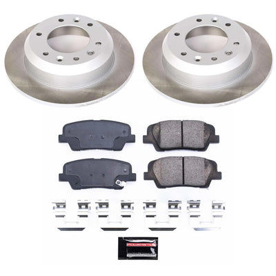 Power Stop 07-08 Hyundai Entourage Front and Rear Semi-Coated Rotor Kit