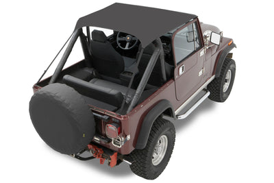 Bestop 55-75 Jeep Cj5 / 51-62 M38A1 Traditional Bikini (Black Crush)