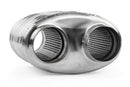 APR Premium Sound Absorption Muffler - Dual 70mm (2.75in) Oval Body (217x134x210)