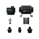 DeatschWerks DWFFR-X 70mm Billet Fuel Filter Regulator - 10 Micron with 6AN Fittings